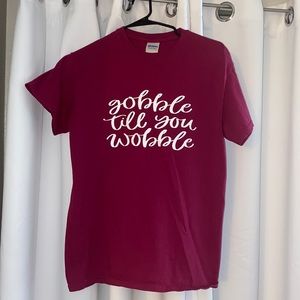 Thanksgiving shirt- burgundy